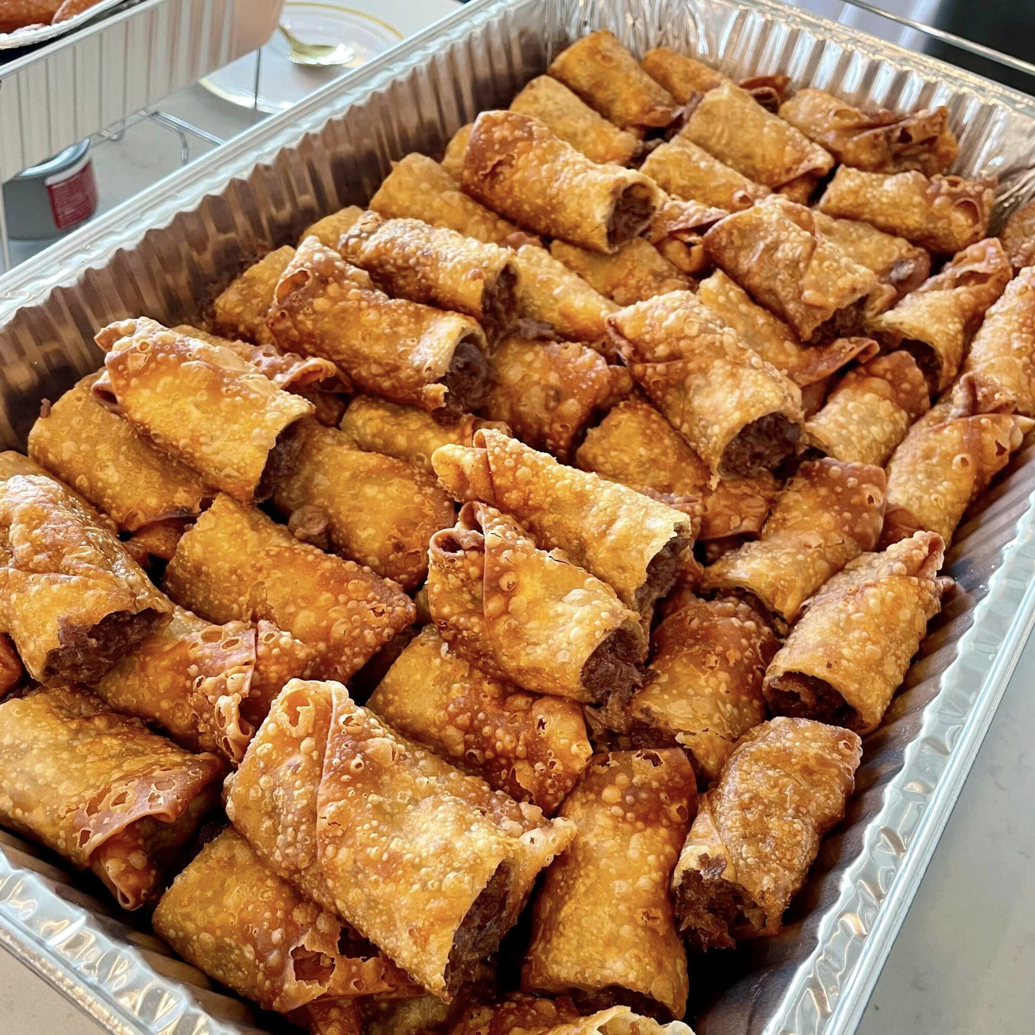 Cheesesteak Egg Rolls for catering