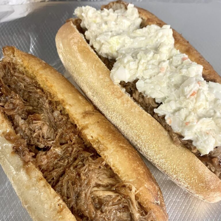 pulled pork hoagies